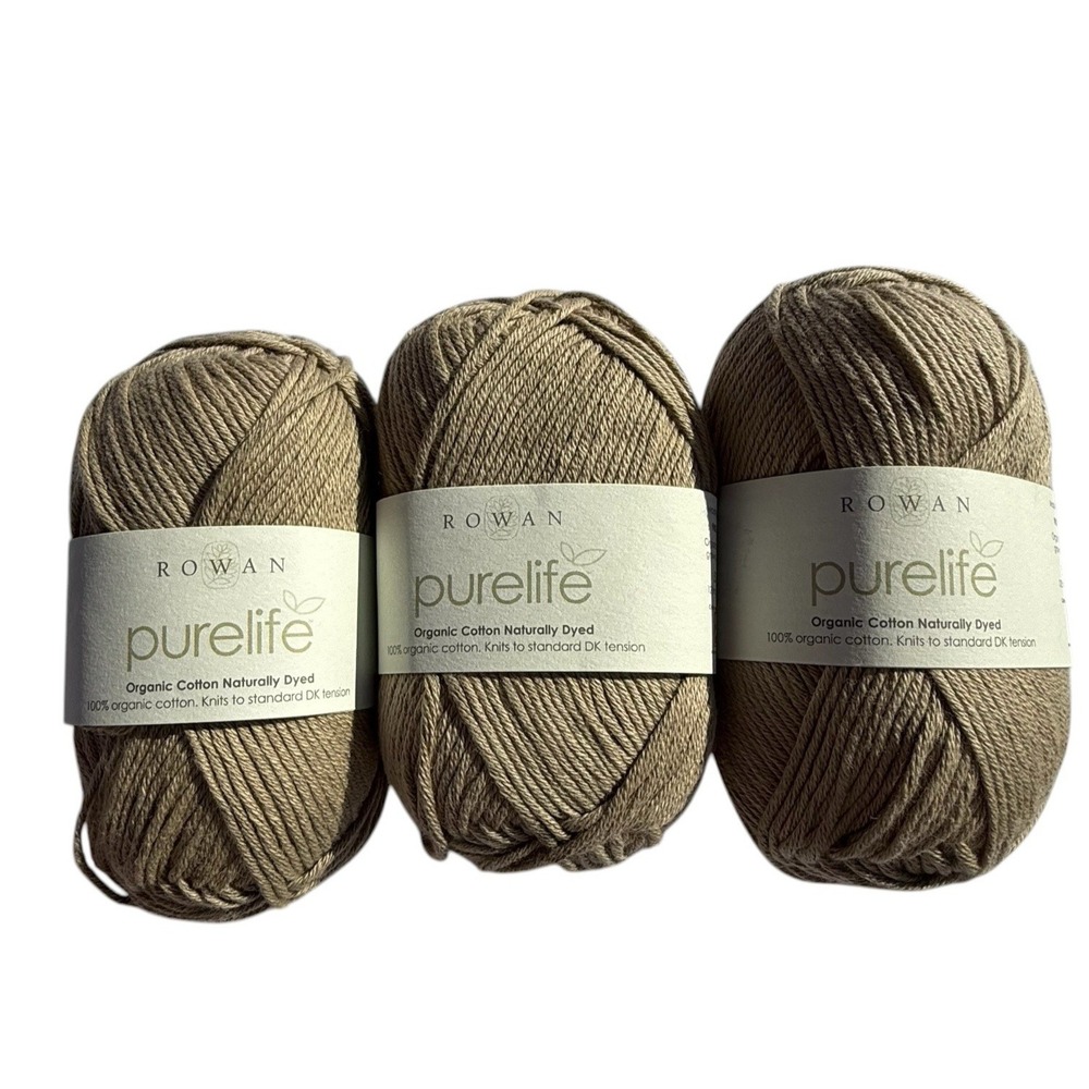 Discontinued ROWAN PURELIFE ORGANIC COTTON Yarn 983 Quebracho Cuba 3 Skeins